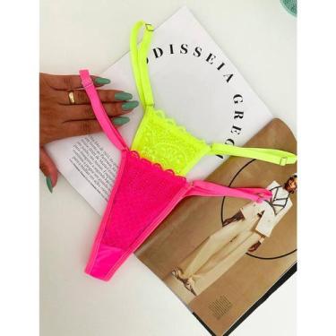 Imagem de Calcinha Fio Dental Regulável Tanguinha tamanho único, veste do 34 ao 