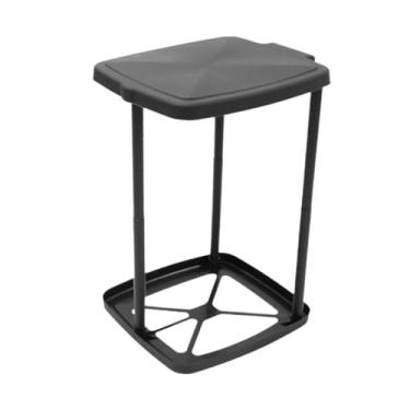 Imagem de WeiLaiKeQi Saco de lixo titular lixo bin dobrável ornamento flip tampa moderno saco de lixo titular organizador para reciclagem gramado uso doméstico