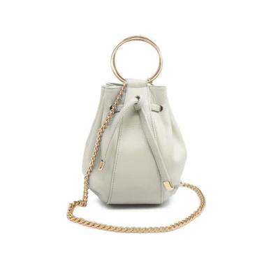 Imagem de Bolsa feminina de couro legítimo off white Mia - Zaia