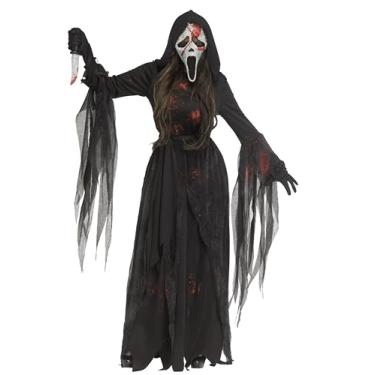 Imagem de Fun World Womens' Ghost Face Bloody Bling Costume, Small