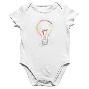 Imagem de Body Bebê Algodão Creative Bulb - Foca na Moda, Branco, GG