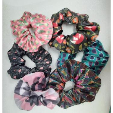 Imagem de Scrunchies Elásticos de Cabelo Fru Fru com 4 unidades - Marita Padin