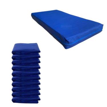 Imagem de Kit 10 Capas Impermeável Para Colchão Solteiro Azul - Miranda Colchões