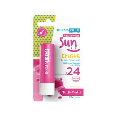 Imagem de Dermachem Protetor Labial Hidratante Sun Fruits Fps 24 Tutti Frutti