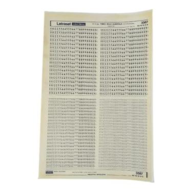 Imagem de Letraset Decalque 25 X 38cm Letras Adesivas. Série 3587