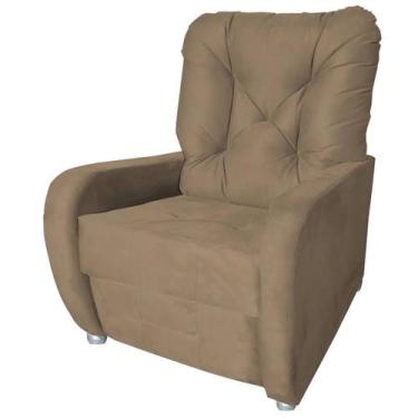 Imagem de  Poltrona Reclinavel Amamentação Quarto Sala Paris  Capuccino - moveis