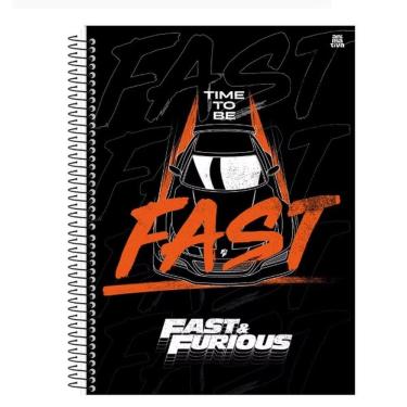 Imagem de Caderno Univ 15Mat 240Fls Velozes e Furiosos Capa4-Animativa