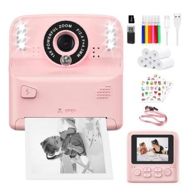 Imagem de Câmera de impressão instantânea PHNIXGAM Kids com tela de 2,4" de 32 G