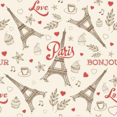 Imagem de Papel de Parede Decorativo Temático Paris Torre Eiffel 3,0m - DEKAL DE