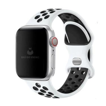 Imagem de Pulseiras Silicone Furos Compatível com Apple Watch - Baú do Viking, B