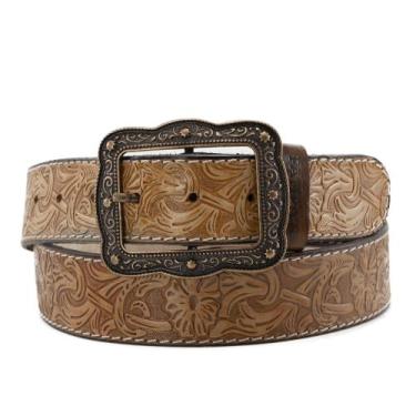 Imagem de Cinto Estonado Floral Rústico Estilo Country Feminino Masculino - Pamp