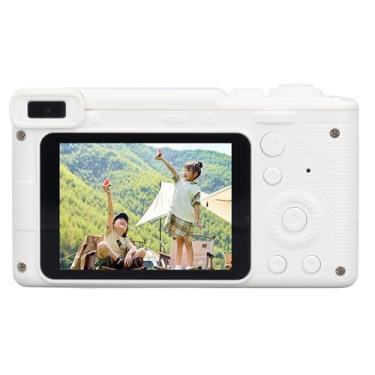 Imagem de Câmera Digital Vlogging, Suporte para Câmera Digital Com Tela IPS Com Zoom de 8X 128G para Uso Externo (Branco)