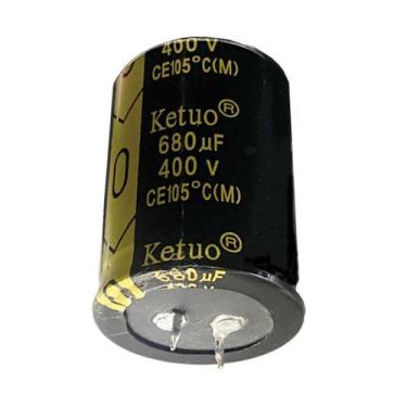 Imagem de 2 pçs capacitor eletrolitico 680x400v - 680uf x 400v  - KETUO