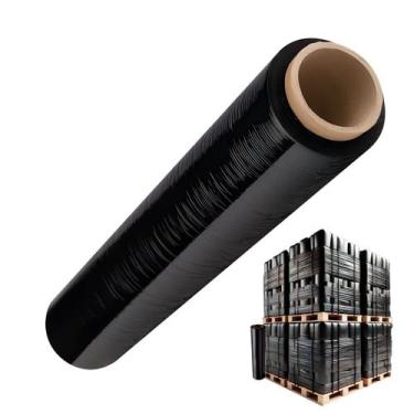 Imagem de Kit 6x Stretch GS Filme Preto Bobina 3kg 50cm 23Mic 300m - Gold Sand