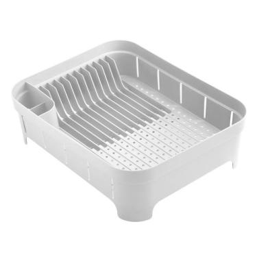 Imagem de Escorredor De Louças Pratos Talheres De Bancada Branco Trium Ou
