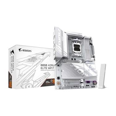 Imagem de GIGABYTE Placa-mãe B850 AORUS Elite WIFI7 ICE AMD AM5 LGA 1718, ATX, DDR5, 3X M.2, PCIe 5.0, USB-C, WIFI7, LAN 2,5GbE, EZ-Latch, Garantia de 5 anos