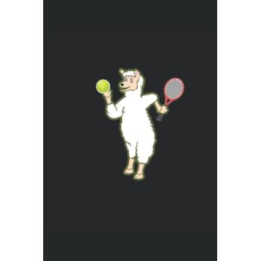 Imagem de Tennis Llama: Dot Grid Jounal ToDo Exercise Book or Diary 6" x 9" (15.24 x 22.86 cm) 120 pages