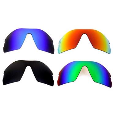 Imagem de Lentes de reposição Galaxy para óculos de sol Oakley Radar Path preto, azul, verde e vermelho (preto, azul, verde, vermelho), 4 cores, Regular