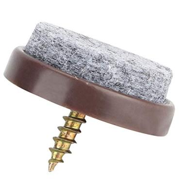 Imagem de Almofadas para Pés de Móveis Com Unhas de Feltro de 28 Mm, Protetores de Piso Antiderrapantes Em Marrom e Cinza (Tomvorks8rta4s6wo1-11)