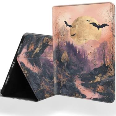 Imagem de DSRGRGFDJ Capa para tablet para iPad Pro de 10,5 polegadas (2017)/iPad Air 3 com função magnética para despertar/hibernar automático e suporte ajustável em vários ângulos – paisagem de floresta