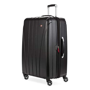 Imagem de SwissGear 7585 Mala Rígida Spinner, Preto, Checked-Large 27-Inch, 7585 Malas Rígidas Giratórias
