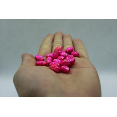 Imagem de Arroz de Resina G - 100 Contas, Colares, Pulseiras, Artesanatos (Rosa)