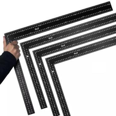 Imagem de 4 Esquadros Profissional Em Aço Carbono 24'' 600mm X 400mm - IDEA+PRO