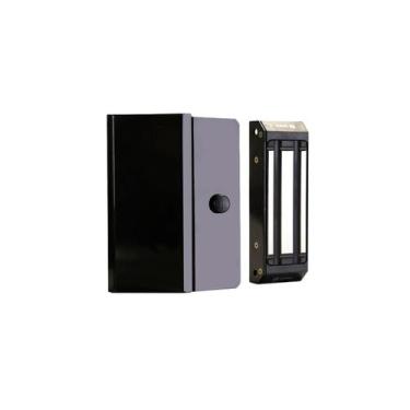Imagem de Fechadura magnetica eletroima m100 sem sensor ipec , PRETA