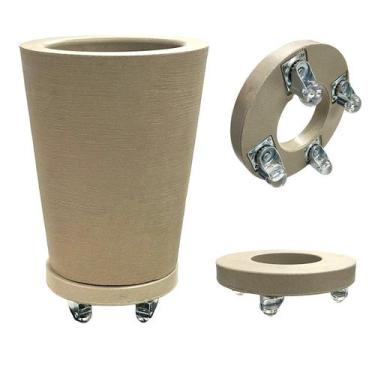 Imagem de Vaso de planta decorativo Coluna  em Polietileno 47cm de altura com ro