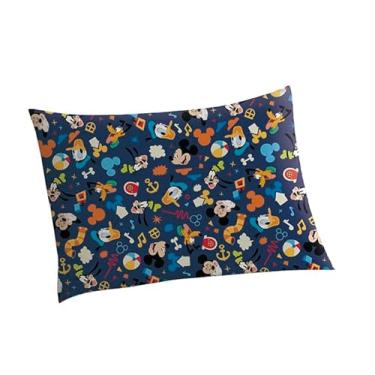 Imagem de Fronha Avulsa Estampada Mickey 50 cm x 70 cm Com 1 peça