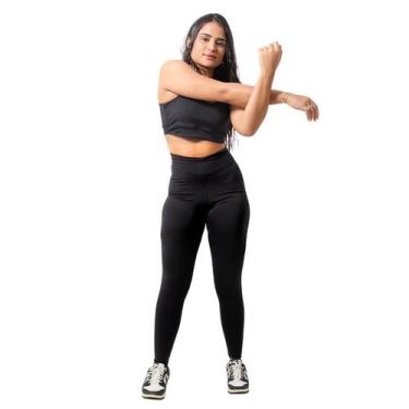 Imagem de Conjunto Top e Calça Legging Para Academia Corrida Fitness Roupa de Tr