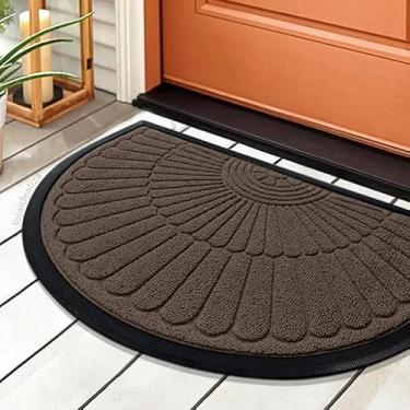 Imagem de 1 Tapete Porta Capacho Naska Meia Lua Antiderrapante 40X60mr