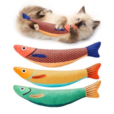 Imagem de Brinquedo para Gato Potaroma - Peixe Saury com Erva-do-Gato (3 Unidade