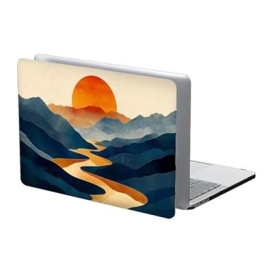 Imagem de COTAIL Compatível com MacBook Air 13 polegadas 2022 2021 2020 capa rígida de plástico para MacBook Air 13 polegadas, 13.3 Pro (A1706/A1708/A1989/A2159/A2289/A2338), Rio e Montanhas