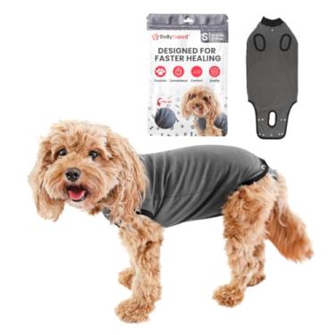 Imagem de BellyGuard - Macacão de recuperação de cães pós-cirurgia, pós-esterilização, terno corporal para cães machos e fêmeas, alternativa de cone confortável para cães grandes e pequenos, cobre feridas, costuras, pequeno