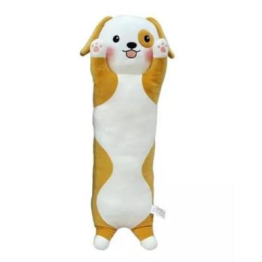 Imagem de Travesseiro De Corpo Almofada Fofinha Cachorro Pet Caramelo - DM Toys