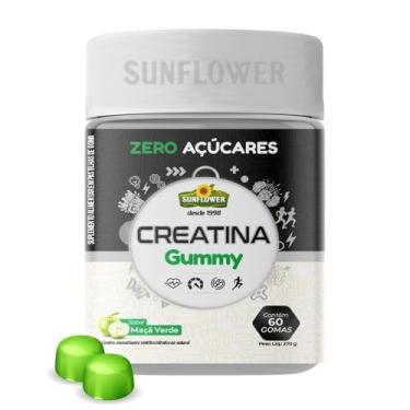 Imagem de Creatina Gummy | Creatina em Goma Monohidratada 60 un Sabor Maçã Verde – Praticidade e Sabor para Sua Performance - Sunflower