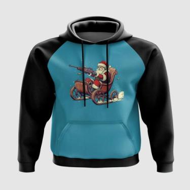 Imagem de Blusa com Capuz Papai Noel no Trenó Atirando - A Fabriqueta, P