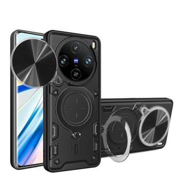Imagem de Capa compatível com Vivo X200 Pro 5G, com capa de lente de câmera deslizante compatível com Vivo X200 Pro 5G V2405A V2405DA capa preta