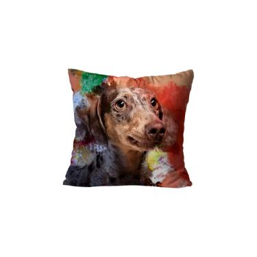 Imagem de Capa Para Almofada 45x45 Mdecore Gato Cachorro Pets