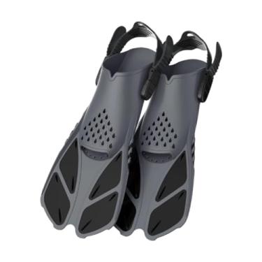 Imagem de kowaku Finidades de nado de natação, nadadeiras, viagens leves portáteis de mergulho portáteis de mergulho, snorkel para homens iniciantes, mulheres, , Preto