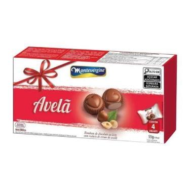 Imagem de Bombom Montevérgine com Recheio Sabor Creme de Avelã - Caixa com 55G -