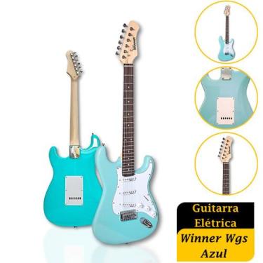 Imagem de Guitarra Winner Elétrica Wgs Cor Azul Qualidade Premium - Winner Instr