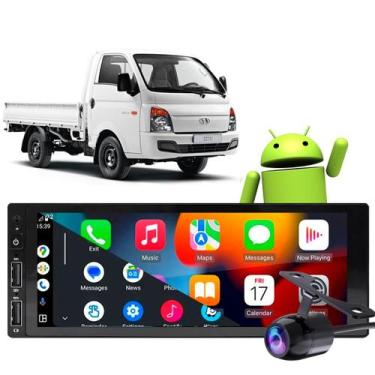 Imagem de Kit Central Multimídia Carplay Hr 2005-2024 1 Din Mp3 + Câmera de ré -