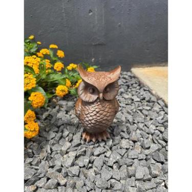 Imagem de Estátua Coruja Decoração Original 3D - FLEX3D, Marrom