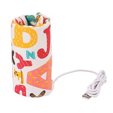 Imagem de Aquecedor de Mamadeiras USB Temperatura Constante Aquecimento Rápido Isolado Aquecedor de Mamadeiras para Leite de bebê (Design de letras em inglês)