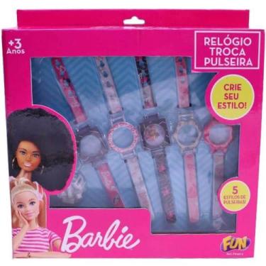 Imagem de Barbie relogio troca pulseiras com 5 fun, ., UN
