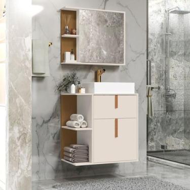 Imagem de Kit de Banheiro Argos Balcão com Cuba e Espelho Cores - MJM Casa dos M