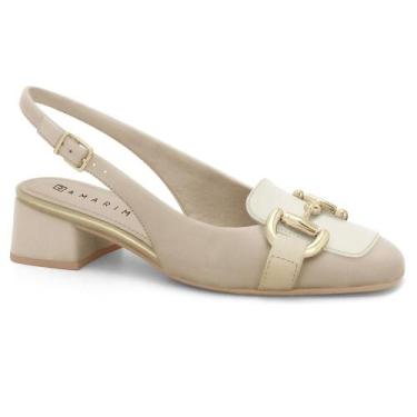 Imagem de Sapatilha ramarim slingback ref 2517132 feminino, 38, Creme