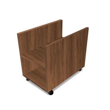 Imagem de Suporte De Cpu Com Rodizio Madeirado Em Mdf